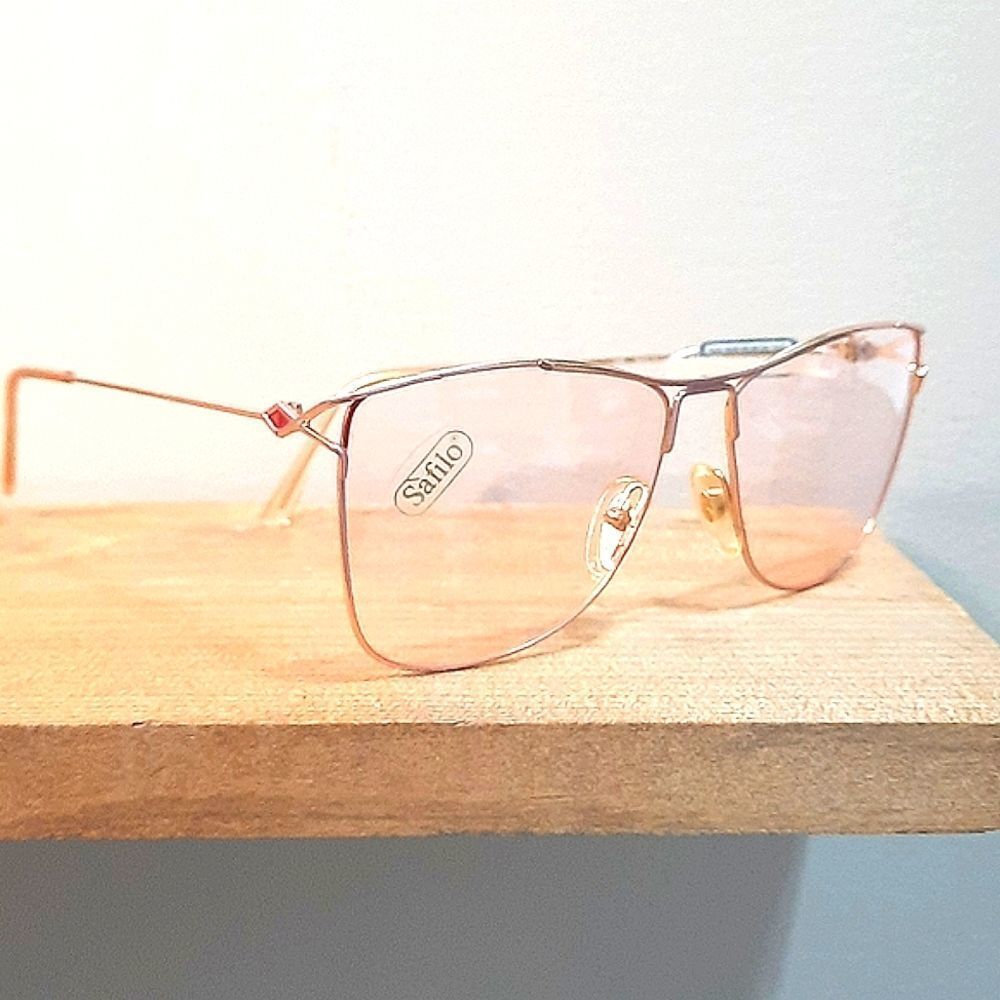 Authentically VINTAGE Rx'able Eyeglass Frame, Safilo women big glasses 59-14-140 - Picture 4 of 7